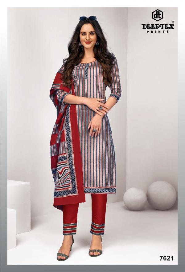 Deeptex Miss India Vol-76 Cotton Designer Exclusive Dress Material